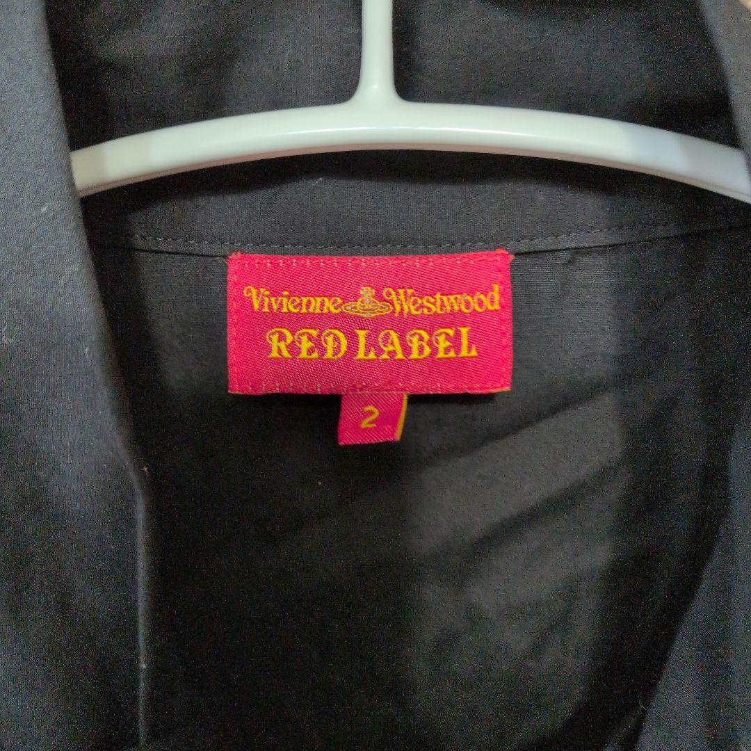 Vivienne Westwood　ボウタイ　リボン　長袖シャツ　オーヴ刺繍　黒