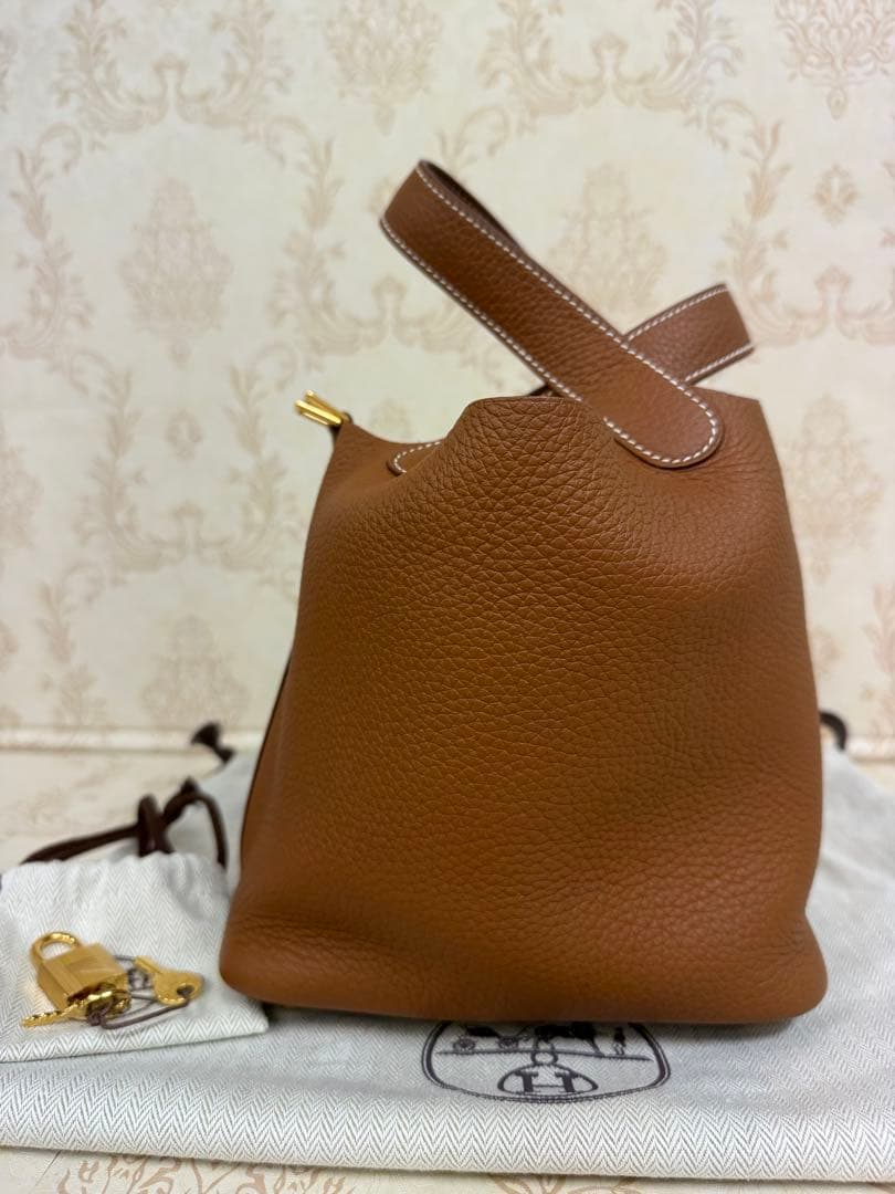 【美品】エルメス　ピコタンロックPM ゴールド/Gold金具　U刻印