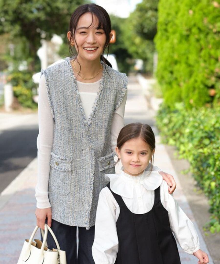 ミックスツイードライクジレ　未使用に近い