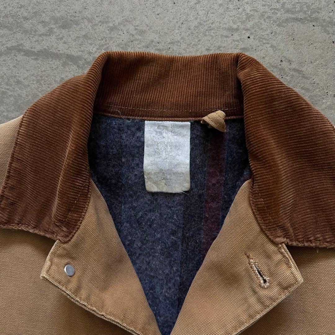 星タグUSA製80s カーハート チョアコート 希少サイズ40 極上