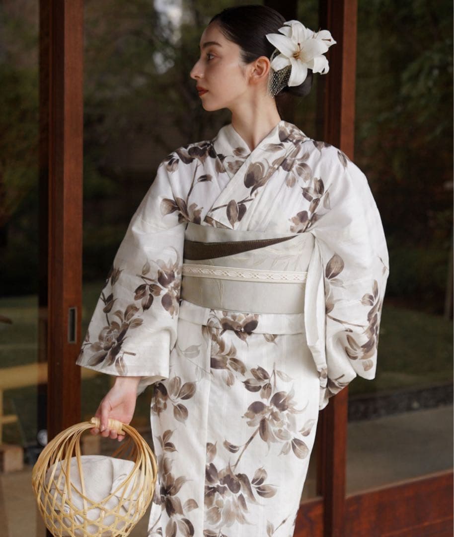 ［utatane×Acka.］浴衣3set 山茶花 完売商品‼️本日限り‼️