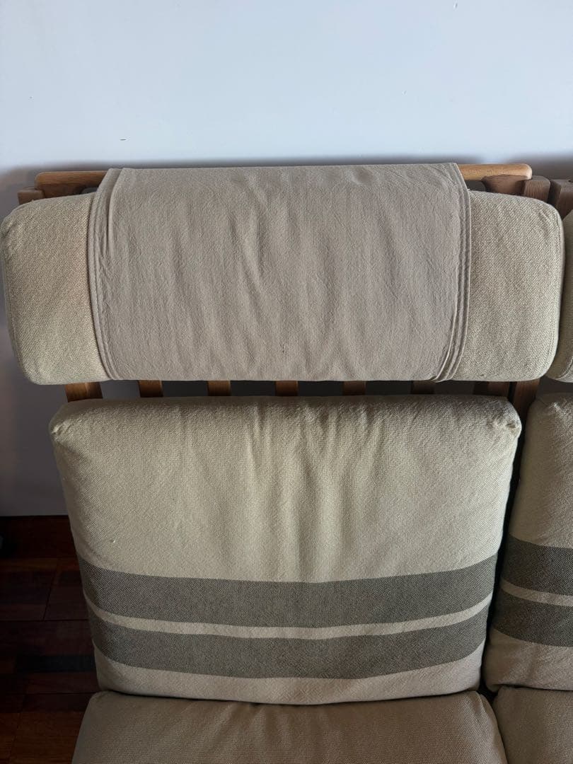 GE375ハンス•J•ウェグナーGETAMA ハイバックソファ　 オーク材