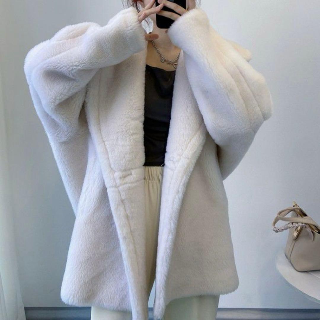 新品未使用 LiLiRena テディコート フードコート ホワイト