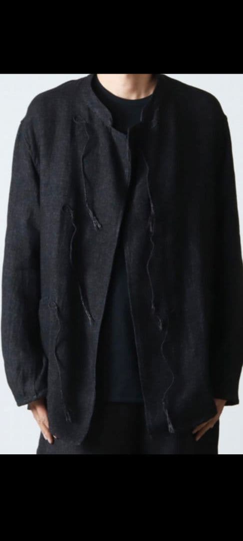 22ss COMOLI リネンスタンドカラージャケット 　サイズ3