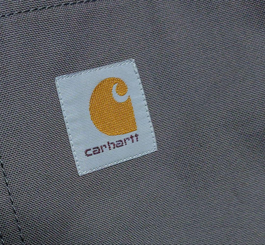 ❐Carhartt ⚪グレー ダブルジップ【ドローコード付き】ベスト