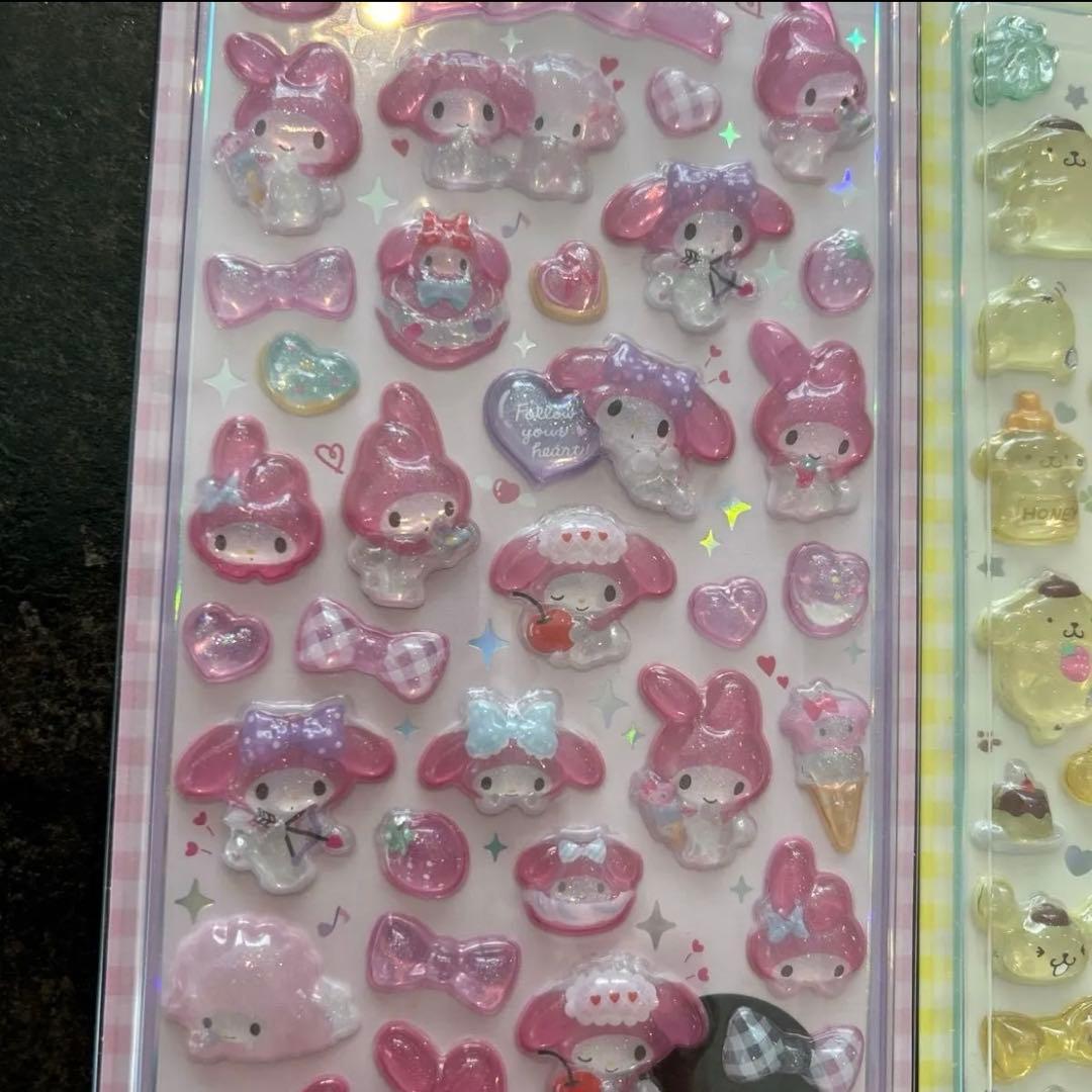 正規品　サンリオ ボンボンドロップシール 7枚セット