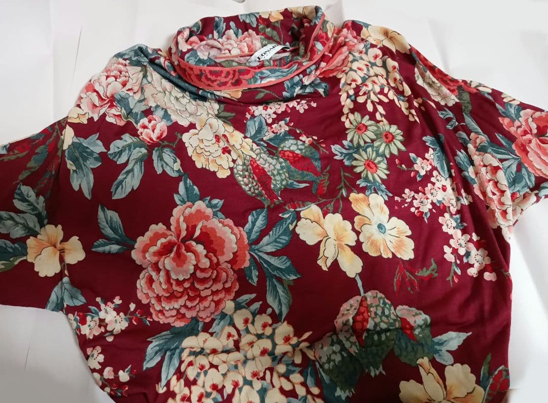 【未使用】レオナールパリ　インポート　税込33万円　ラグラン袖ワンピース　38