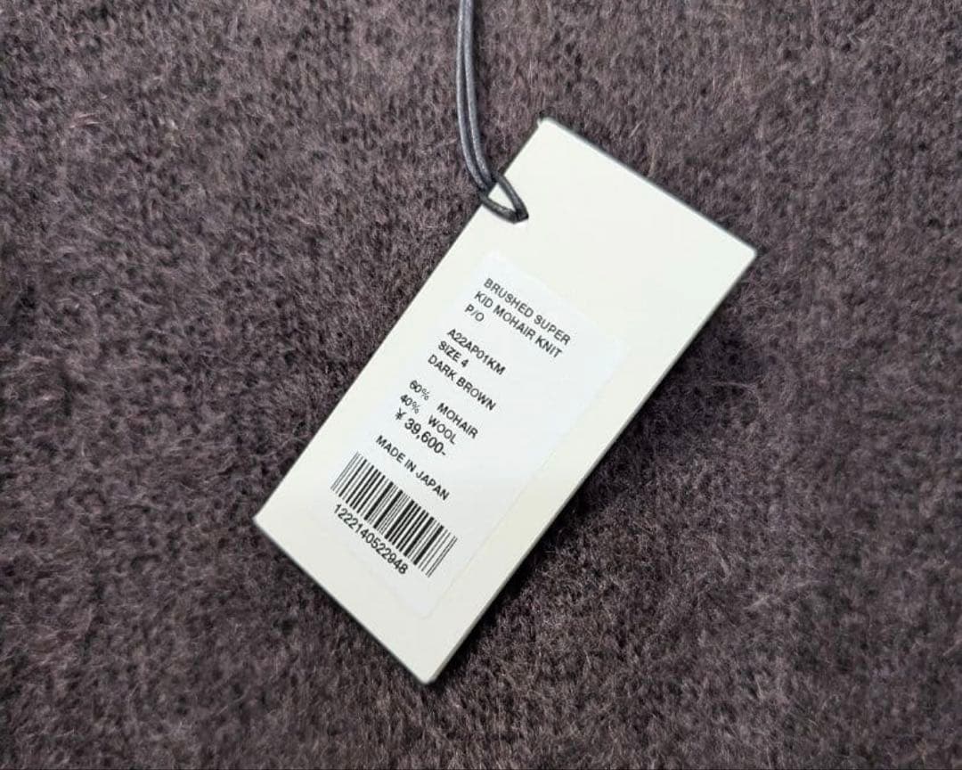 トップス BRUSHED SUPER KID MOHAIR KNIT P/O