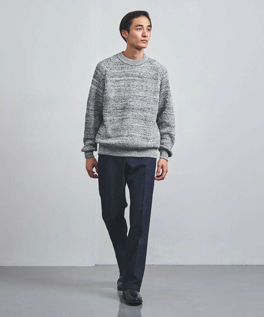 未開封　バトナー別注　YAMAGATA ペーパー アゼ クルーネックニット　M