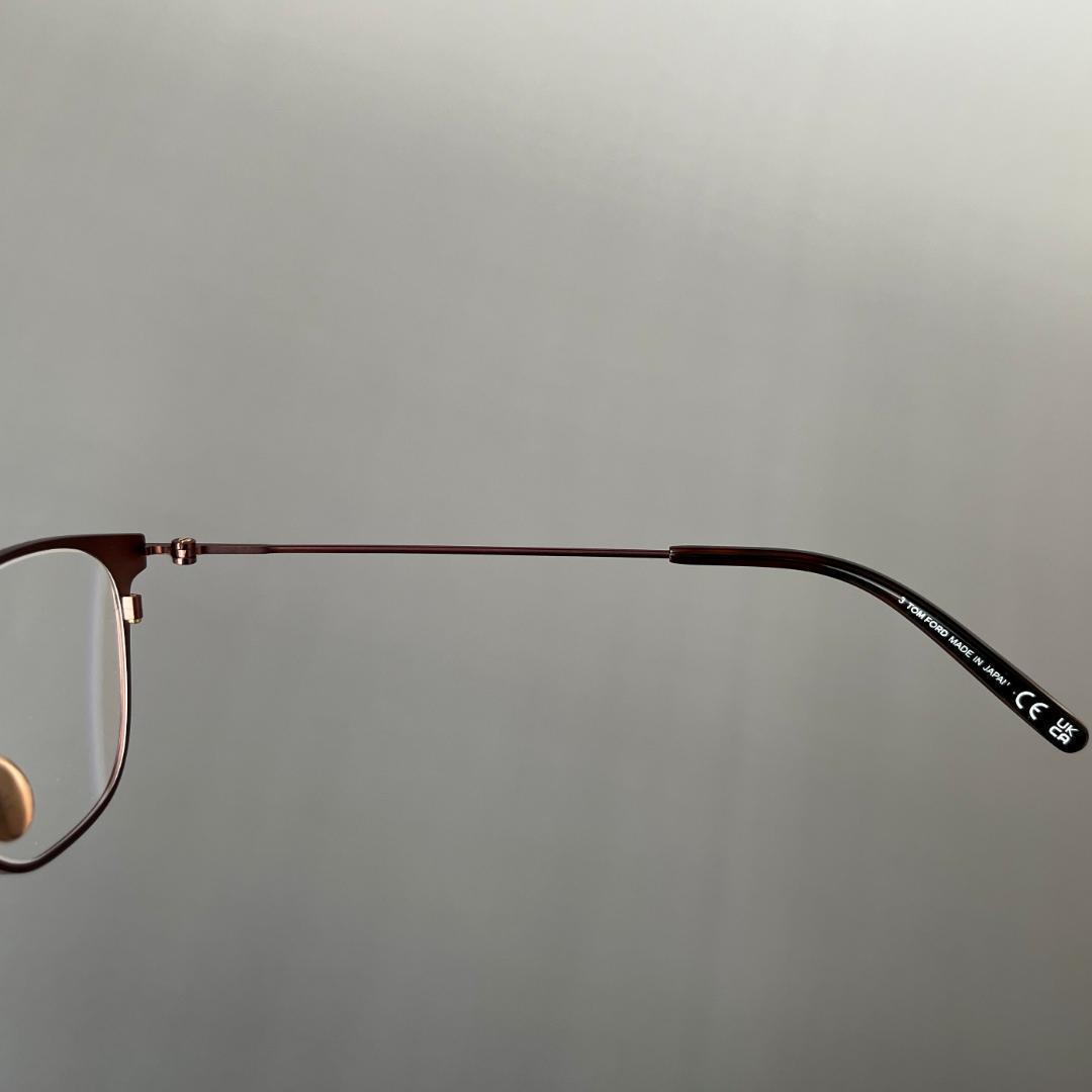 トムフォード メガネ ボストン マット ブロンズ ゴールド 眼鏡 日本製 チタン