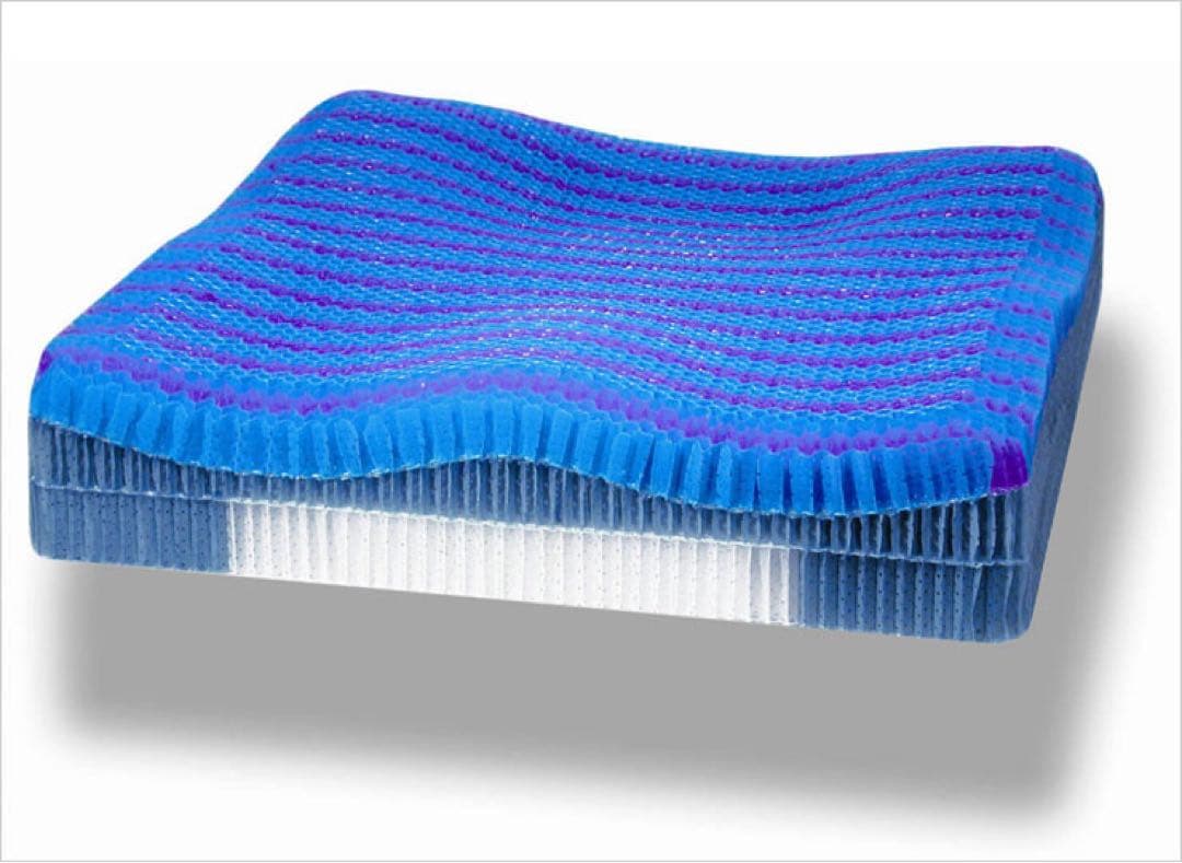 コントゥアＸＳ　38×38 黒 車椅子用クッション 収納バッグ付き