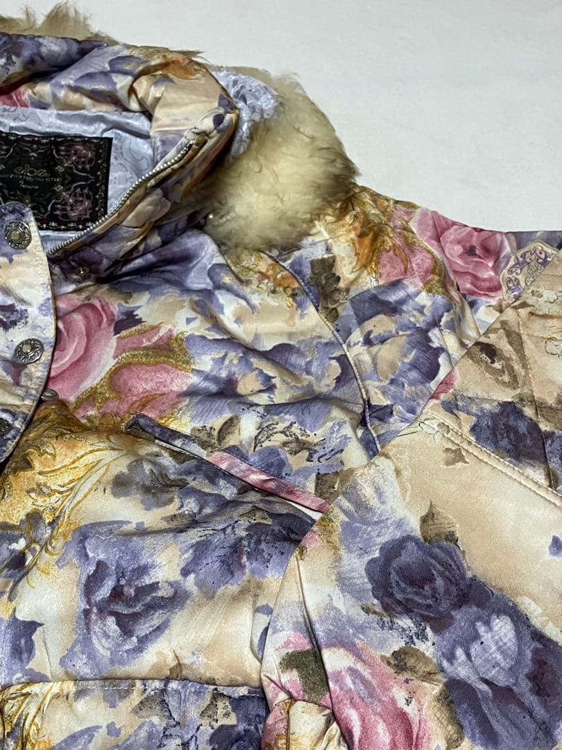 スキーウェアセット　花柄レトロ　90s Ｌサイズ