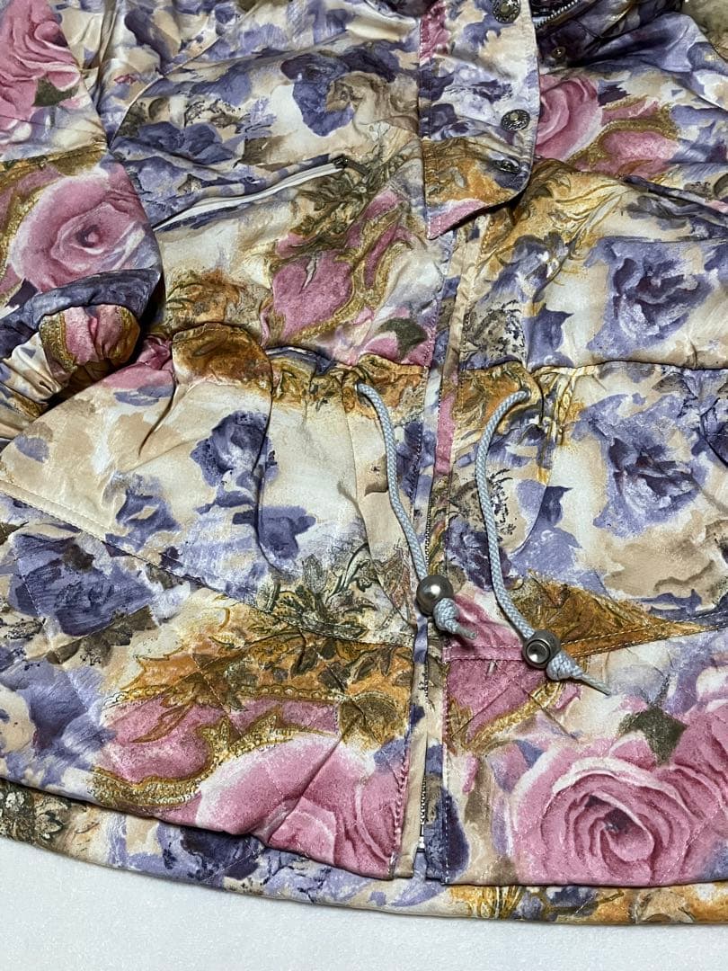 スキーウェアセット　花柄レトロ　90s Ｌサイズ