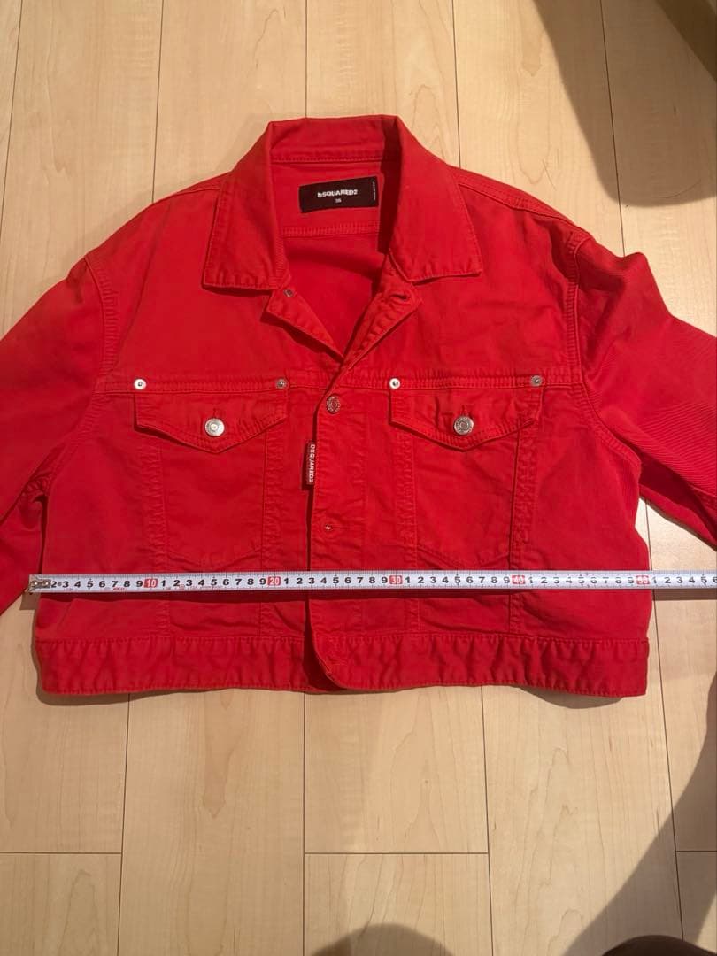 DSQUARED2 クロップドジャケット 36 レッド