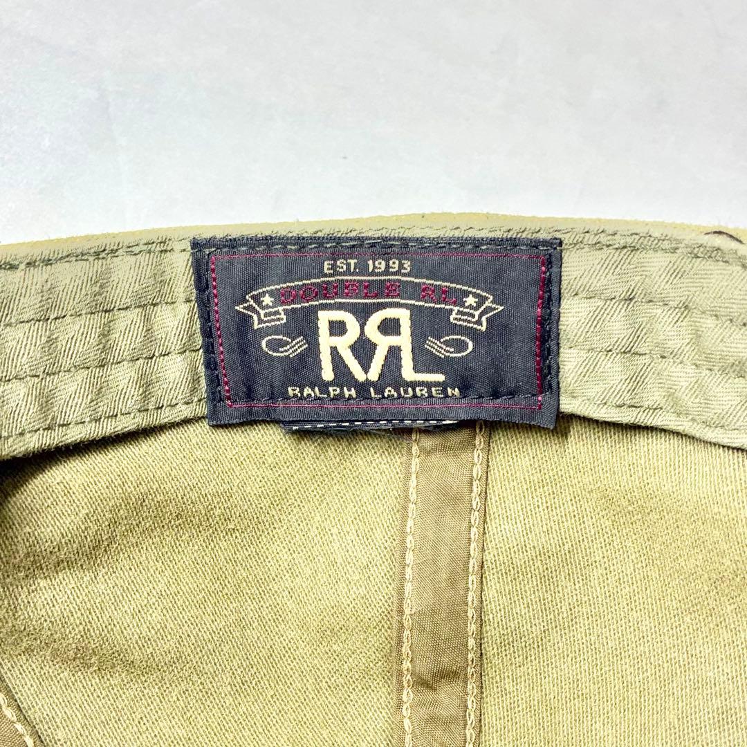 【人気】　RRL ダブルアールエル　オリーブグリーン　キャップ　ロゴワッペン