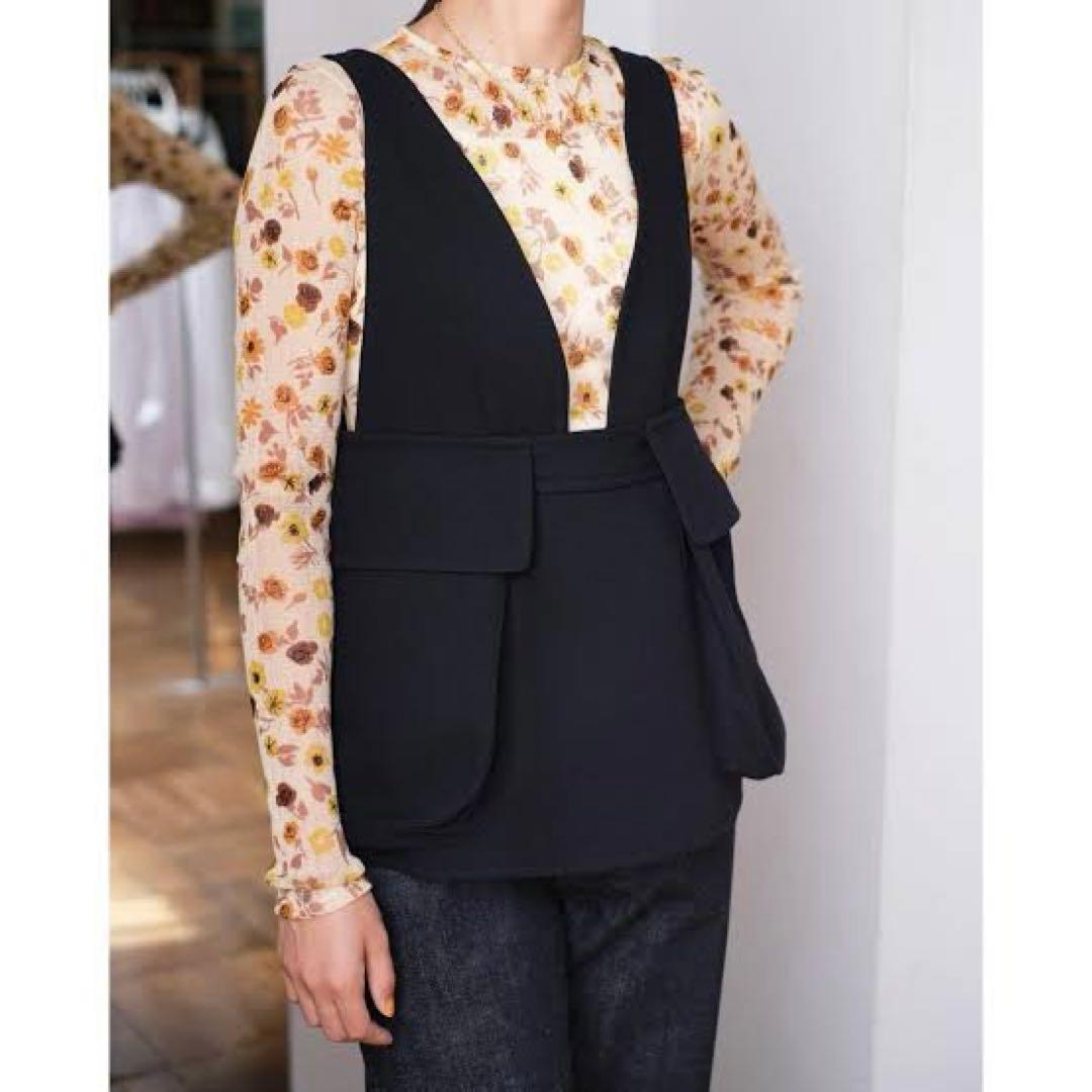 fumika uchida フミカウチダ ベスト ジレ ネイビー