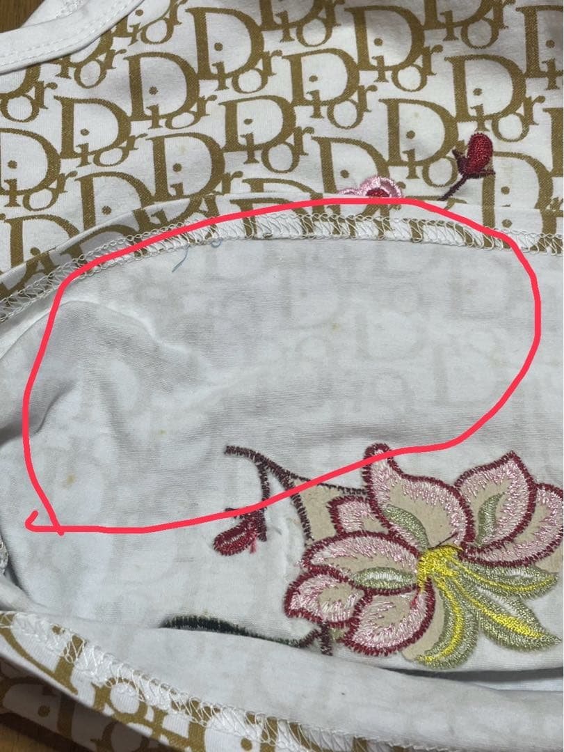 Christian Dior 花柄刺繍キャミソール サイズM レディース