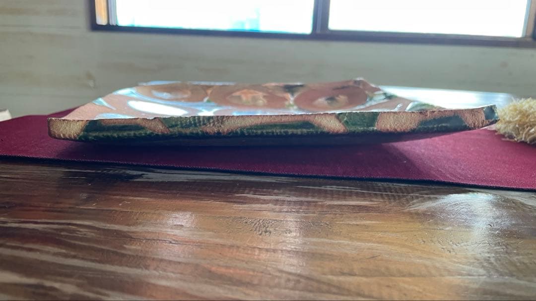 大嶺實清さんの角皿　登窯作品