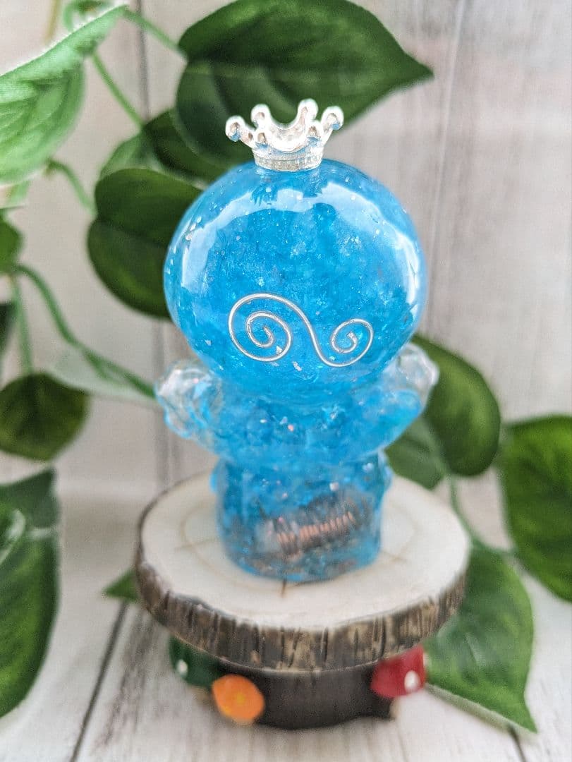 【yucco89】エンジェルオーラクォーツのたこちゃん形オルゴ☆他３点