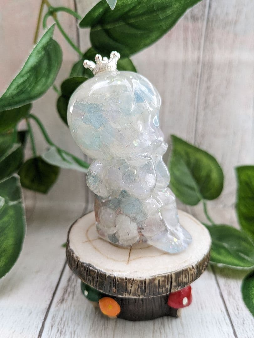 【yucco89】エンジェルオーラクォーツのたこちゃん形オルゴ☆他３点