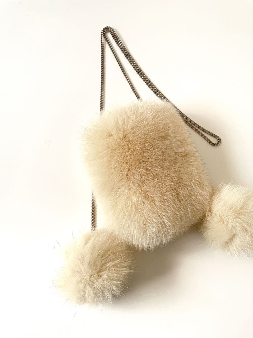 美品 LUDLOW ラドロー フォックスファー バッグ