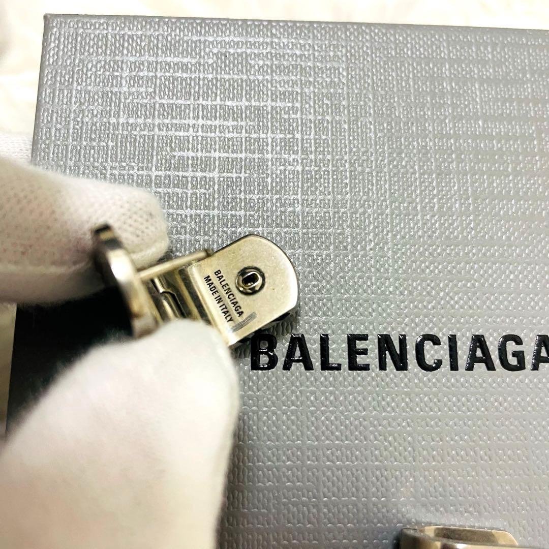 未使用級✨付属完備✨BALENCIAGA ピアス スタッド シルバー