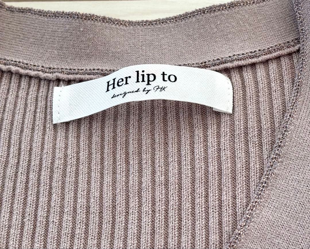 美品♡【herlipto】sweet room knit long dress