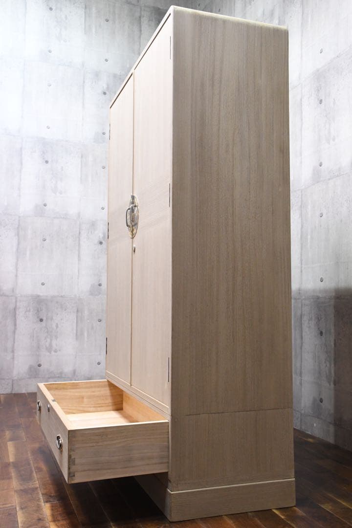 EAC73 最高級 加茂桐箪笥 伝統工芸士 頓所芳男 着物箪笥 和箪笥