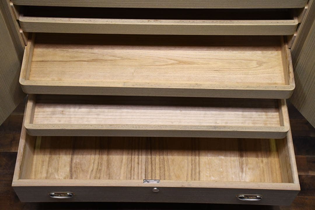 EAC73 最高級 加茂桐箪笥 伝統工芸士 頓所芳男 着物箪笥 和箪笥