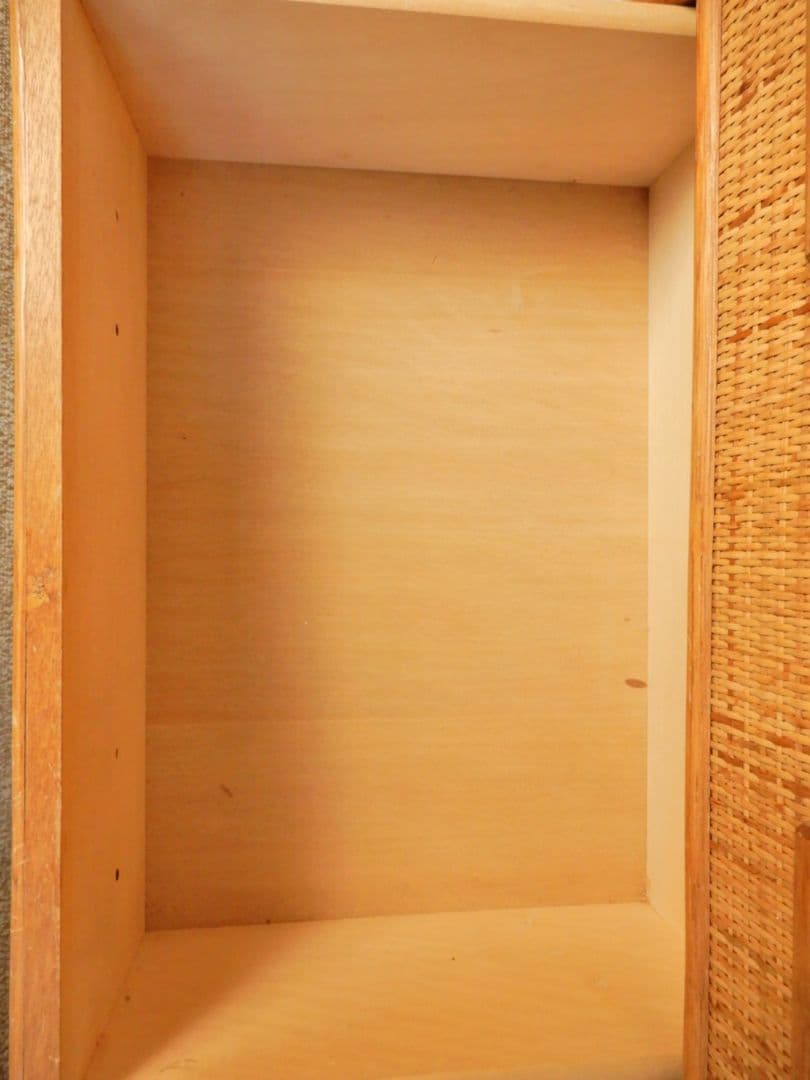 【昭和レトロ アンティーク】ヴィンテージ ラタン 籐 チェスト 6段