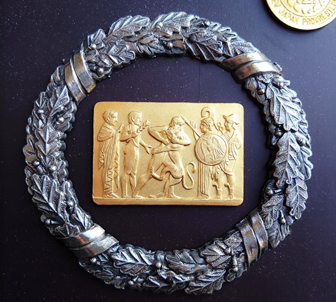 アントニオ猪木　ウィリアム・ルスカ　記念盾　プロレスｖｓ柔道