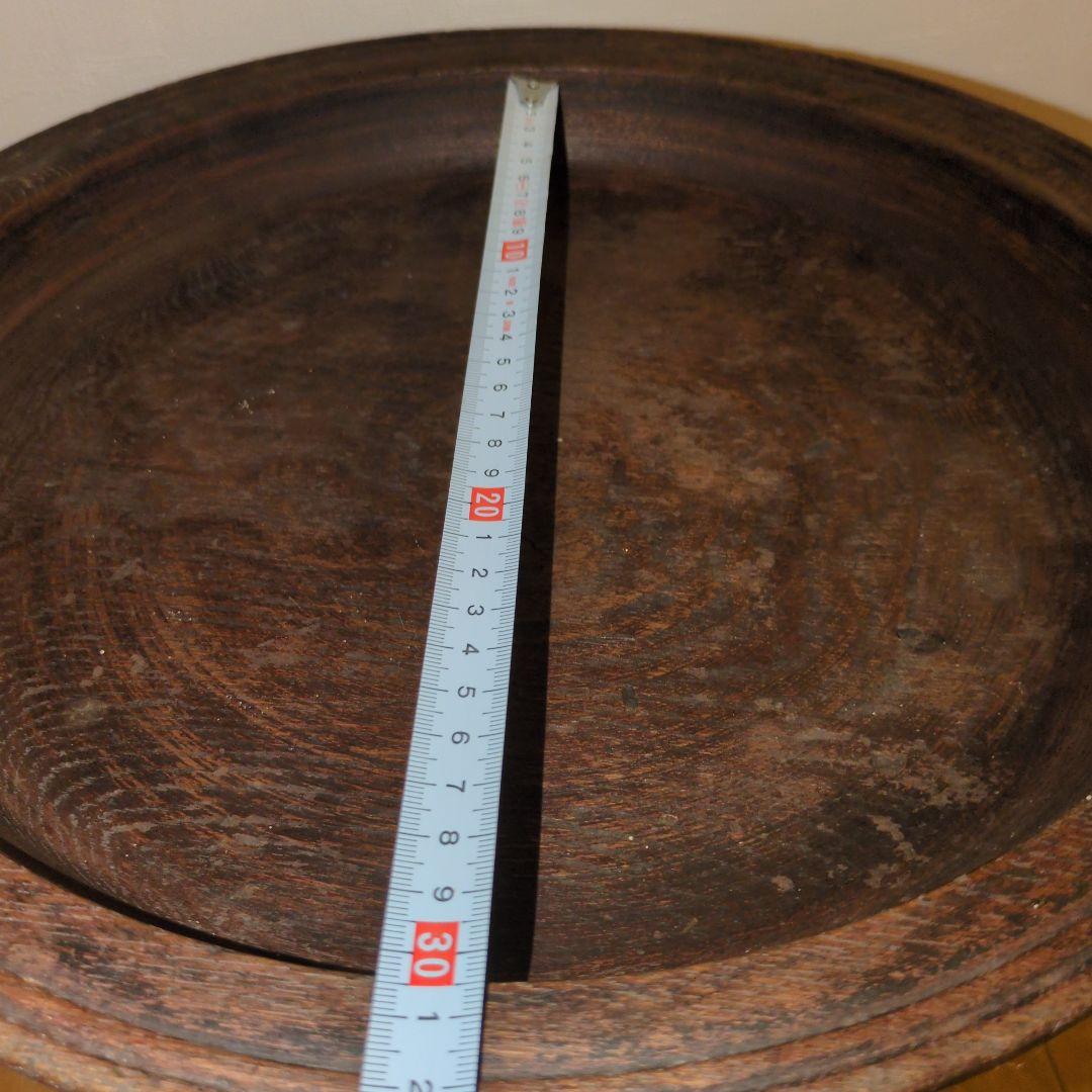 アンティーク木製コンポート皿 ウッドコンポート
