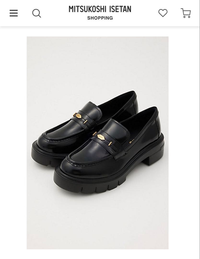 スタッカート　ダイスタンクソールローファー　ブラック 24.5センチ