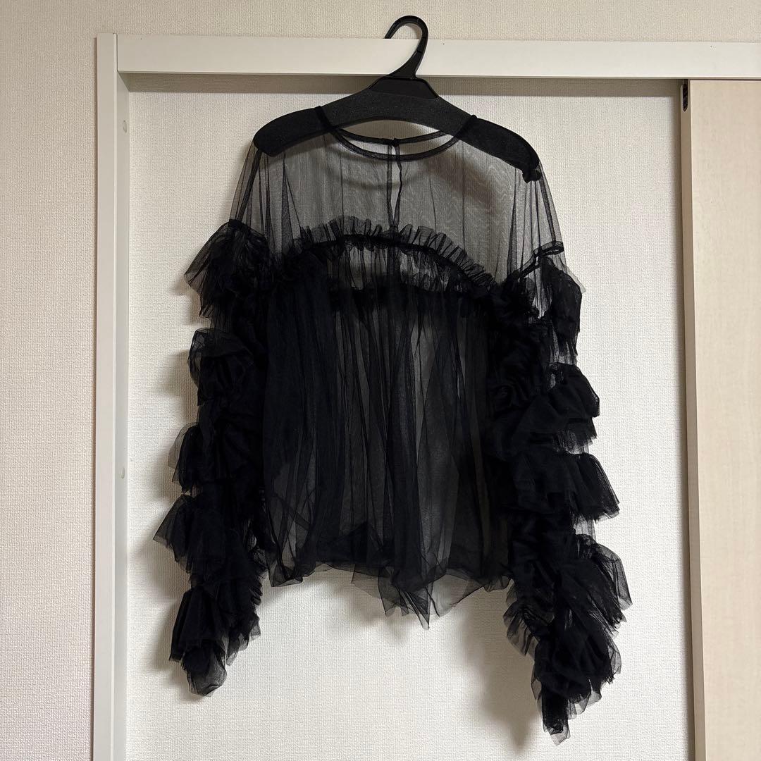 デコラティブチュールトップス / decorative tulle tops