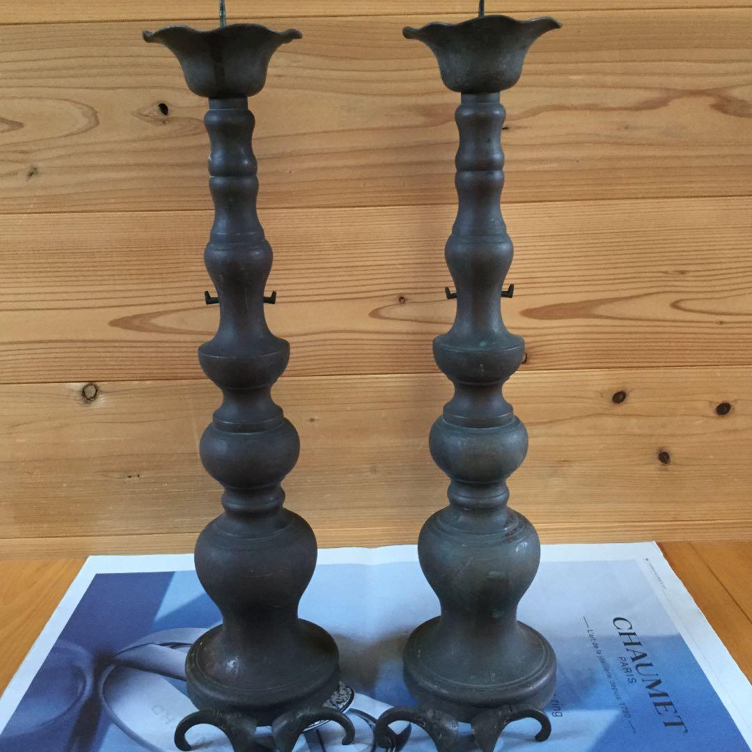 江戸時代の燭台２対