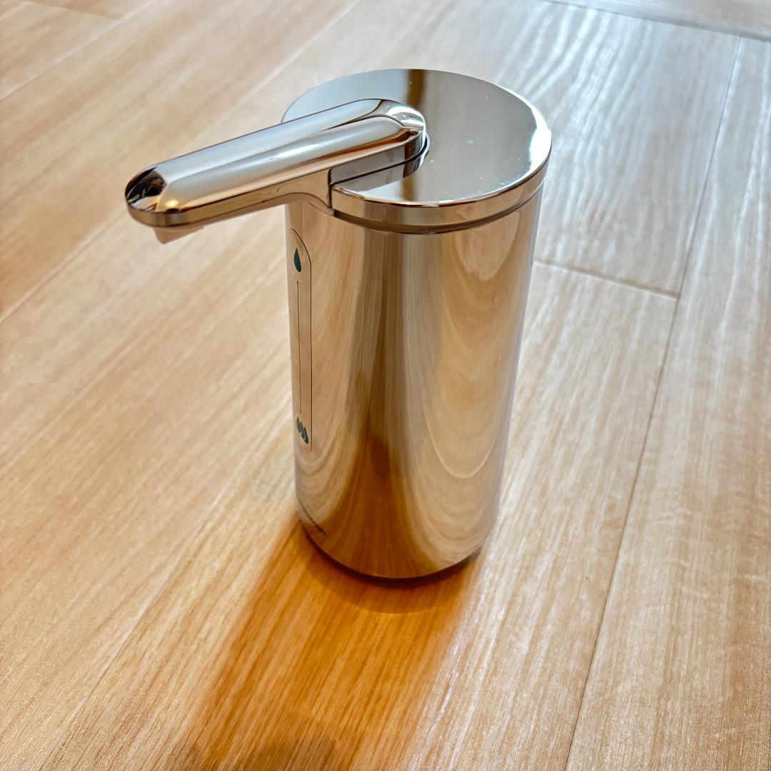 美品｜泡タイプ　シンプルヒューマン タッチフリーフォームディスペンサー ツヤ有