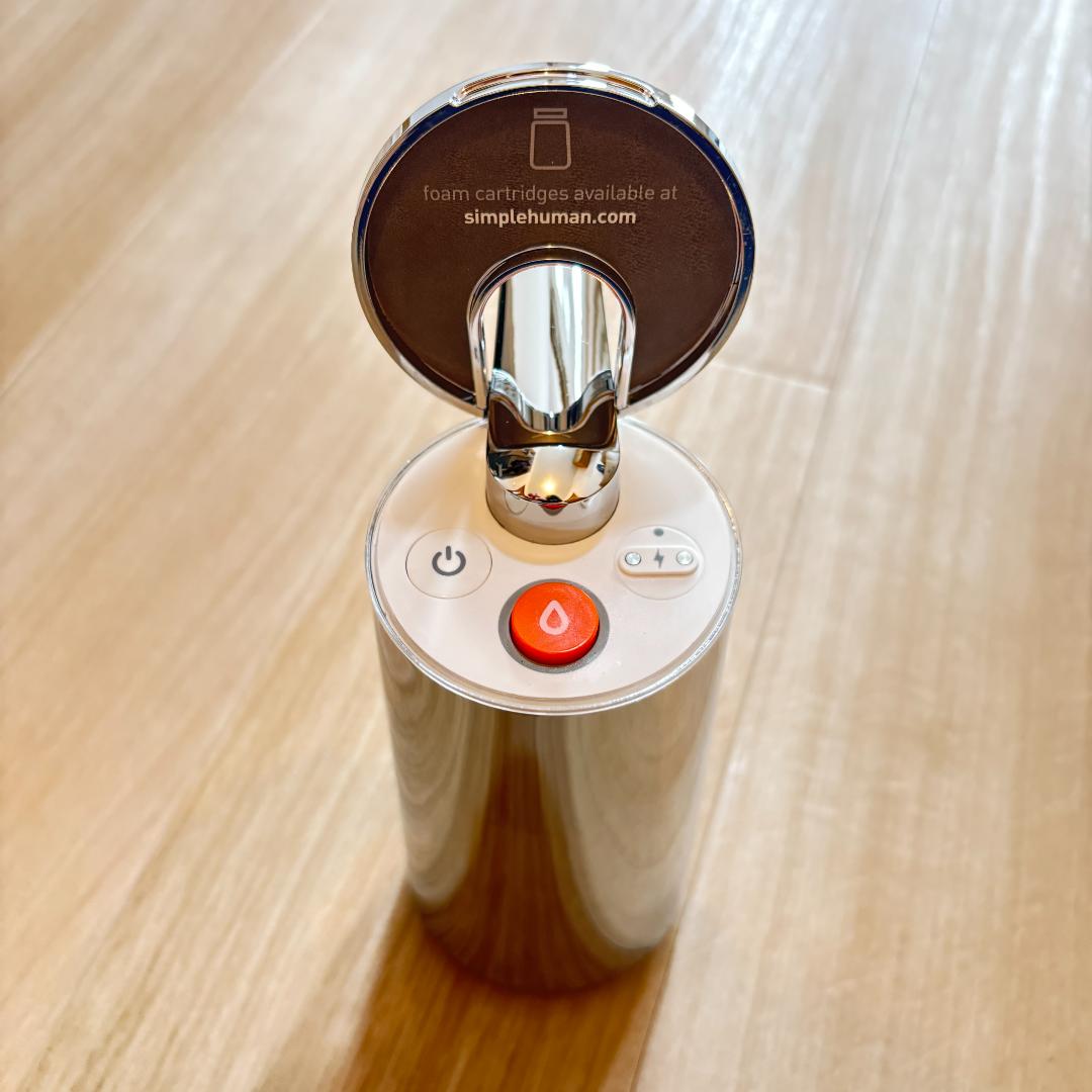 美品｜泡タイプ　シンプルヒューマン タッチフリーフォームディスペンサー ツヤ有