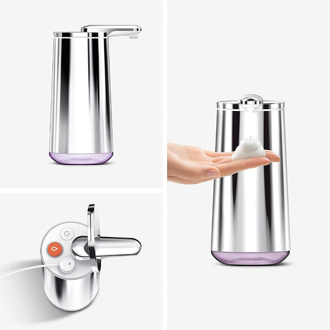 美品｜泡タイプ　シンプルヒューマン タッチフリーフォームディスペンサー ツヤ有