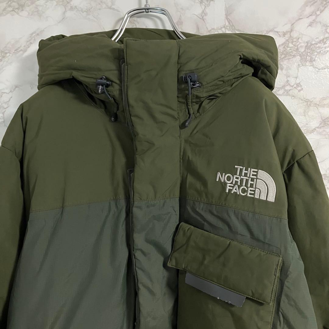 ノースフェイス　７００ＦＰ　ワンポイント刺繍　ダウンジャケット　グリーン　Ｓ