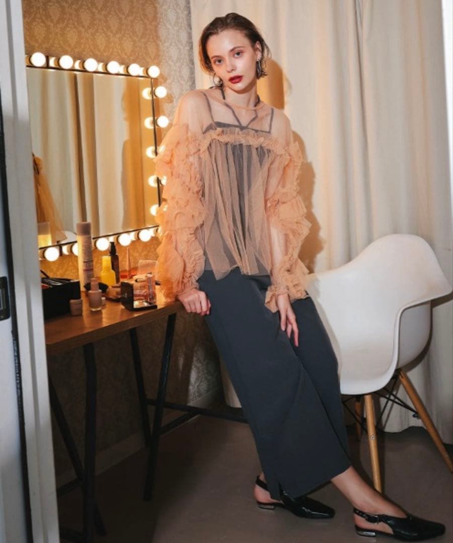 andresd デコラティブチュールトップス　結婚式　オケージョン　フリル