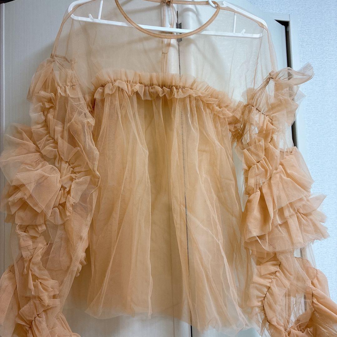 andresd デコラティブチュールトップス　結婚式　オケージョン　フリル