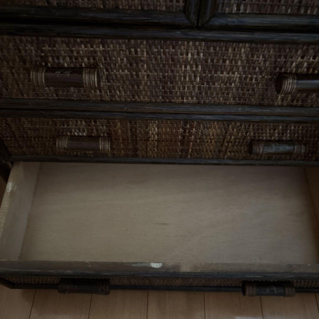 ヴィンテージ　ラタン　チェスト