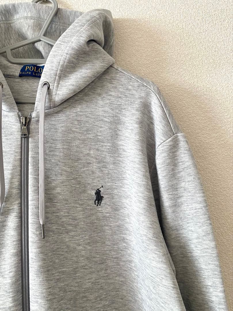 ラルフローレン メンズ スウェット セットアップ グレー L ジップ パーカー