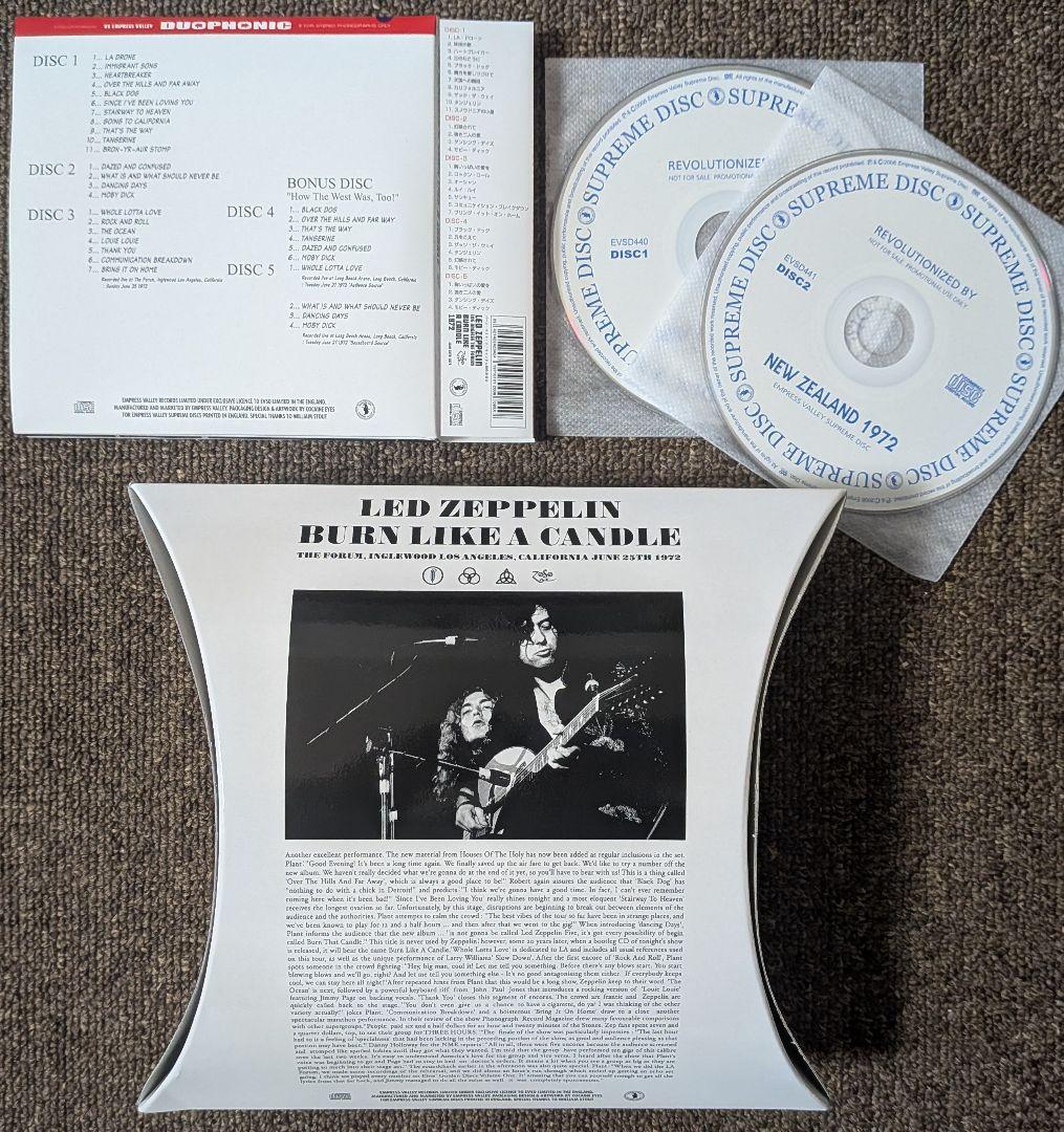 レッド・ツェッペリン:バーン・ライク・ア・キャンドル✳️7CD＆Tシャツ
