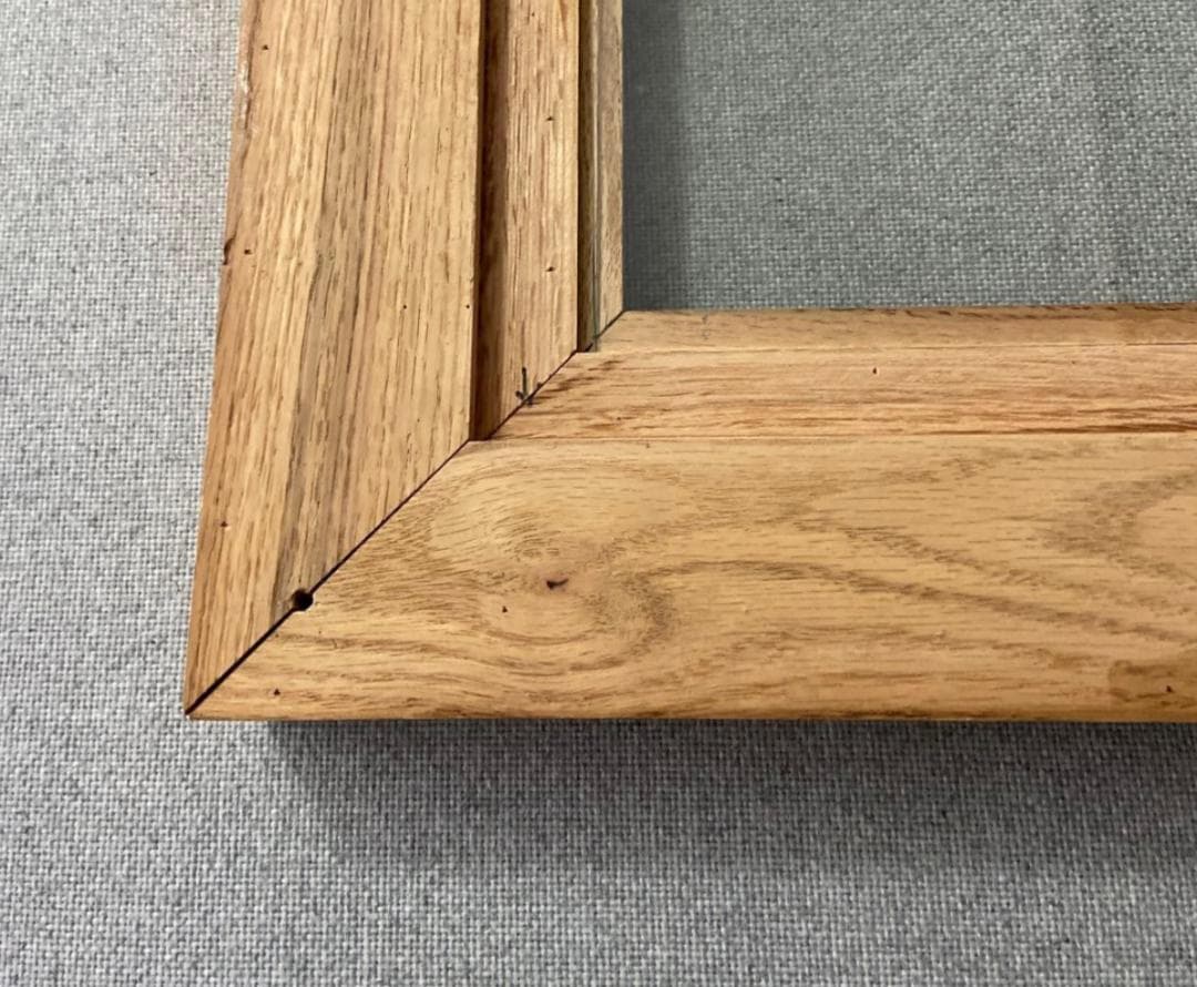 アメリカ ビンテージ オーク 楢 無垢材 フォトフレーム　 写真立て 額　USA