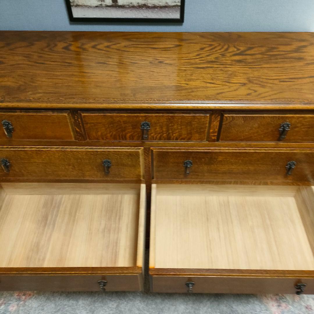 【ヴィンテージ三越家具】Bruggeナラ無垢材高級チェスト 横浜ダニエル取り扱い