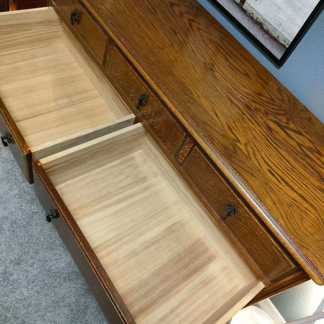 【ヴィンテージ三越家具】Bruggeナラ無垢材高級チェスト 横浜ダニエル取り扱い