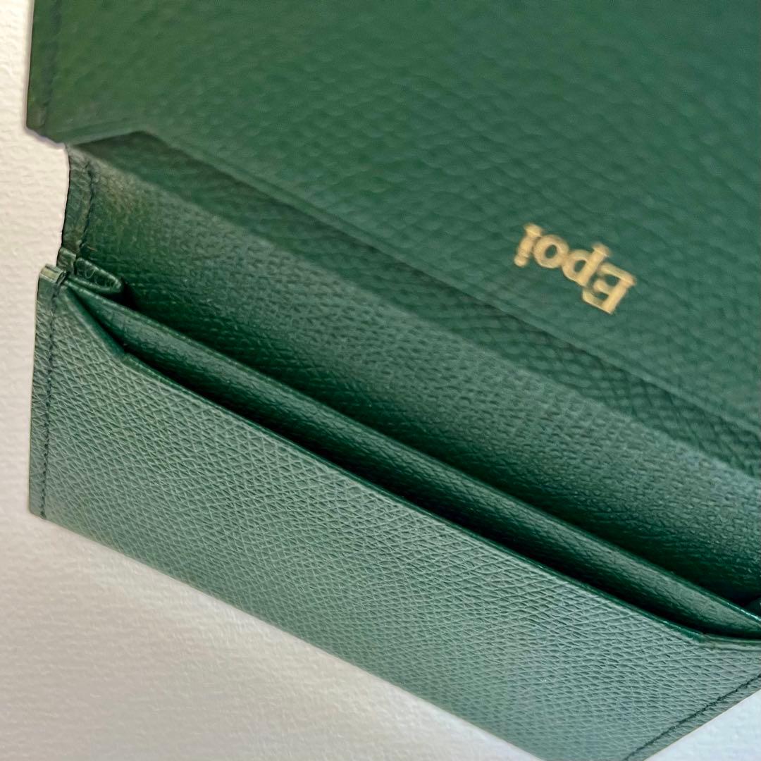 【Epoi】カードケース(カラー:くじゃく)箱あり, Made in Japan