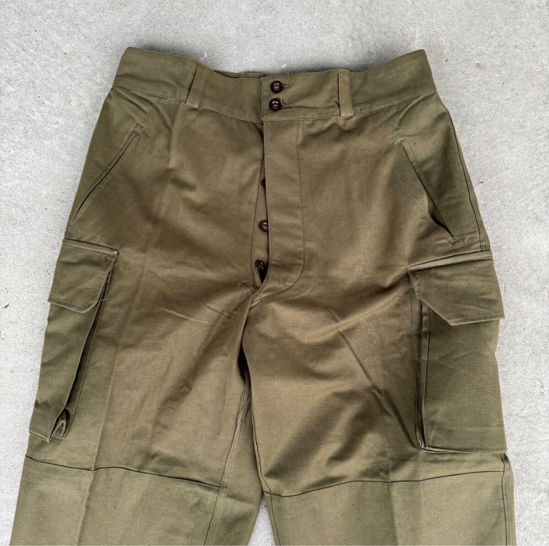 ビンテージ　デッドストック　ミリタリー　フランス軍　M47　カーゴパンツ