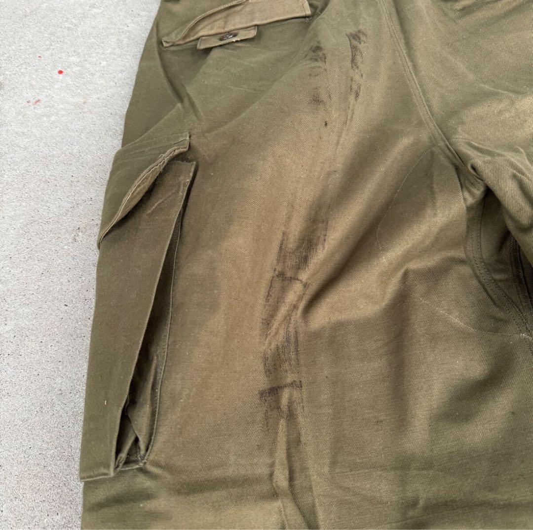ビンテージ　デッドストック　ミリタリー　フランス軍　M47　カーゴパンツ